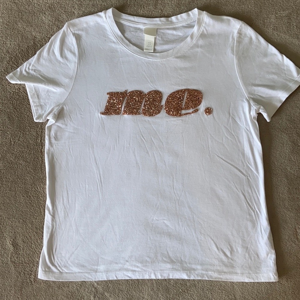 White “ME” T-shirt